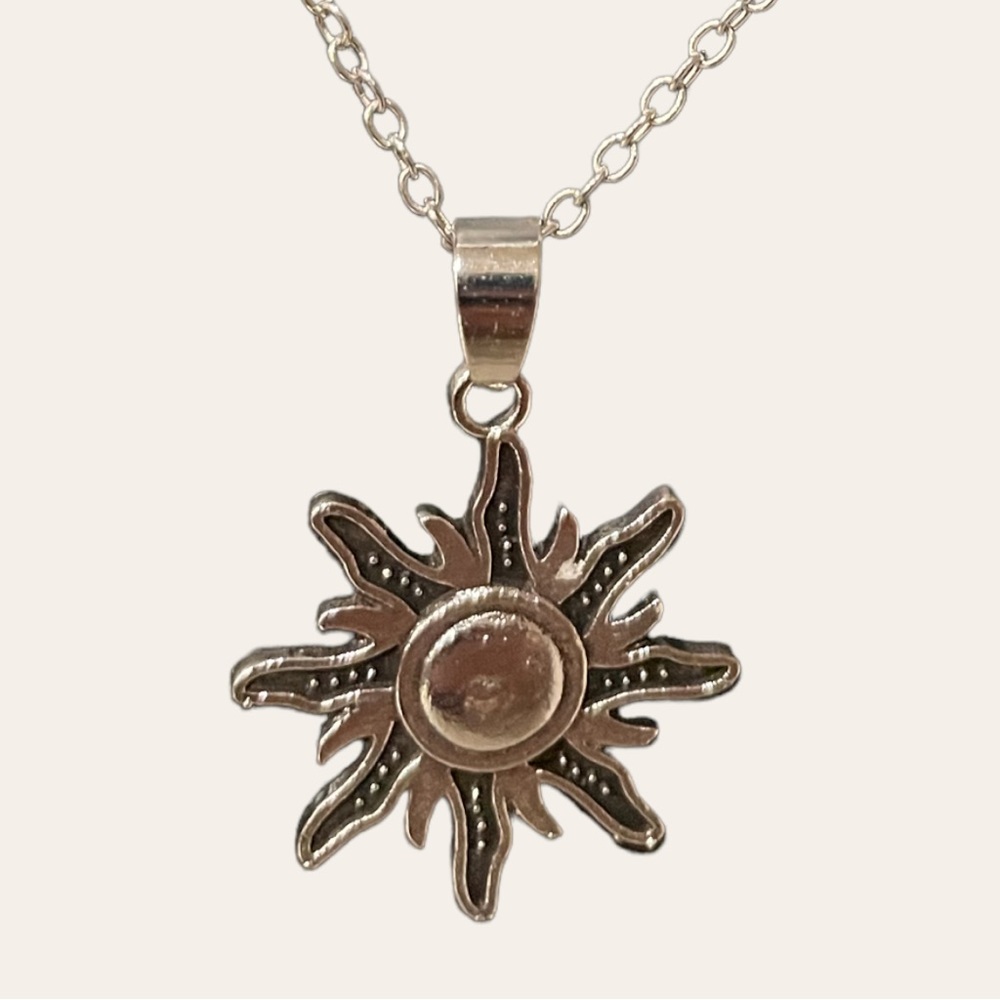 Sunburst Boho Pendant Necklace